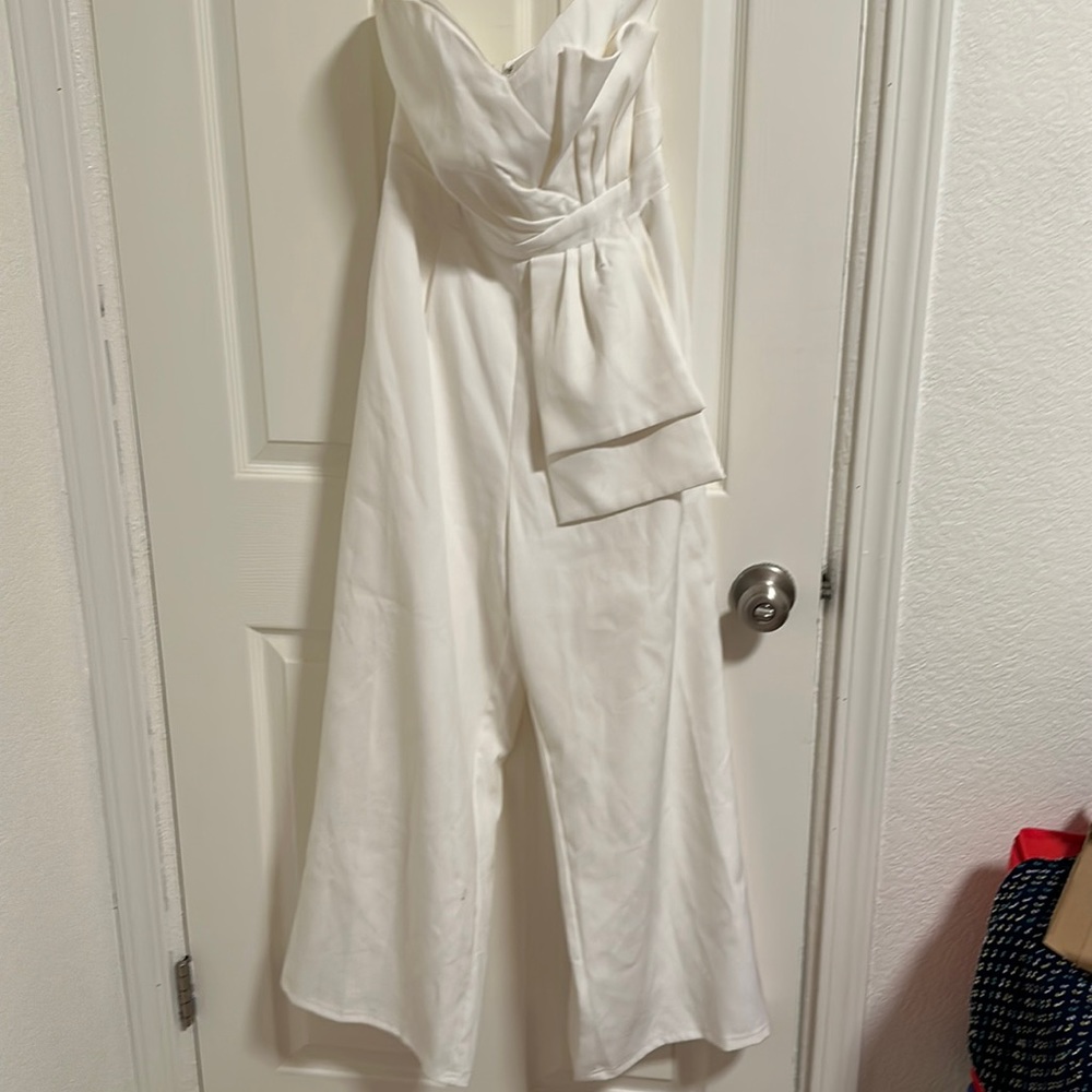 White jumpsuit- worn once!